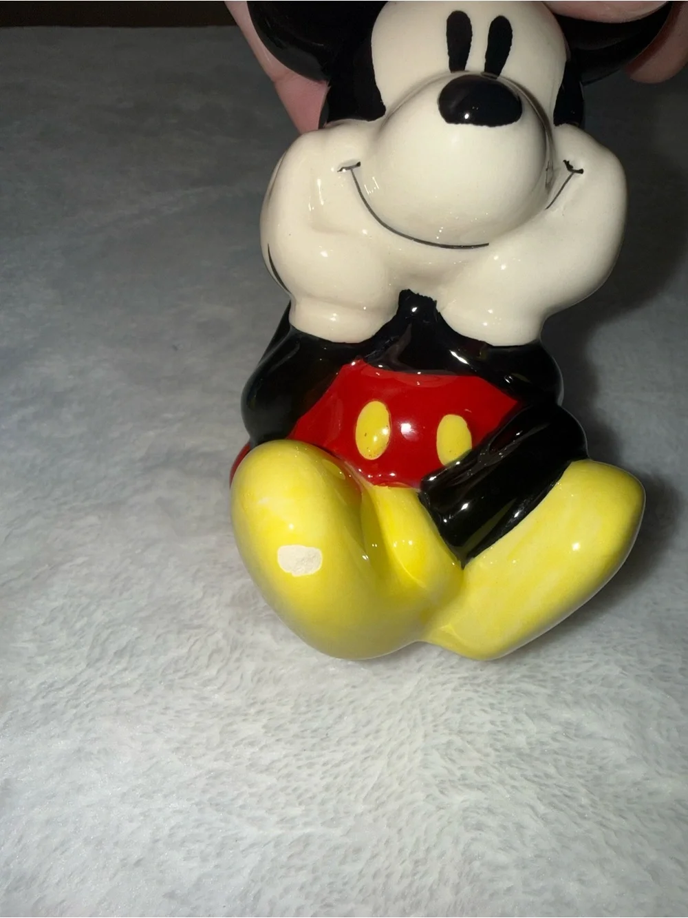 Disney Minnie & Mickey Ceramic Salt & Pepper Shaker Set - Red, Blue, Yellow